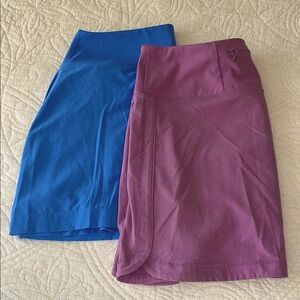 Women's Blue and Purple Skirt Set